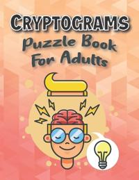 Bokomslag för "Cryptograms Puzzle Books For Adults Large Print"