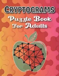 Bokomslag för "Cryptograms Puzzle Books For Adults Large Print"