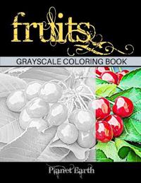 Fruits Grayscale Coloring Book