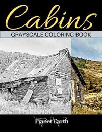 Cabins Grayscale Coloring Book