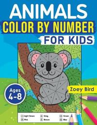 Animals Color by Number for Kids