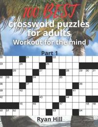 Bokomslag for "100 best crossword puzzles for adults"