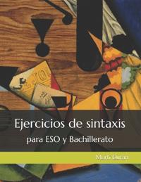 Ejercicios de sintaxis