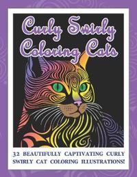Curly Swirly Coloring Cats