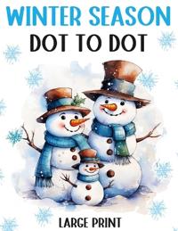 Winter Season Dot to Dot Book For Adults