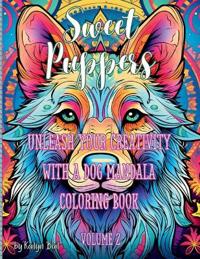 Sweet Puppers Mandala Coloring Book Volume 2