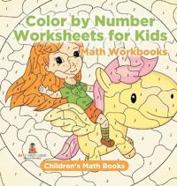 Bokomslag för "Color by Number Worksheets for Kids - Math Workbooks Children's Math Books"