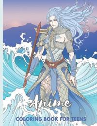 Anime Coloring Book for Teens