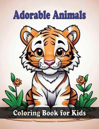 Adorable Animals Coloring Book For Kids