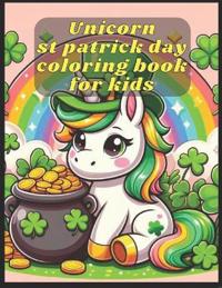 Unicorn st patrick day coloring book for kids