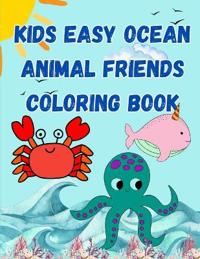 Easy Kids Ocean Friends Coloring Book