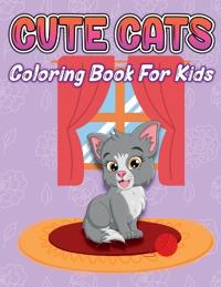 Cute Cats Coloring Book for Kids