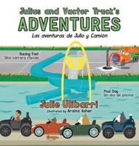 Kirjan kansi "Julius and Vactor Truck's Adventures"