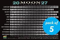 2027 Moon Calendar Card (5 pack)