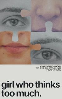 Bokomslag for "girl who thinks too much"