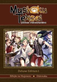 Kirjan kansi Mushoku Tensei: Jobless Reincarnation Deluxe Edition 1 (Light Novel) (Vol. 1-3 Hardcover Omnibus)