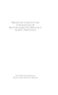 Proof of Concept on Utilization of Blockchain Technology in KYC Processes