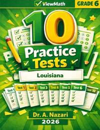 10 Louisiana LEAP 2025 Grade 6 Math Practice Tests