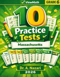 10 Massachusetts MCAS Grade 6 Math Practice Tests