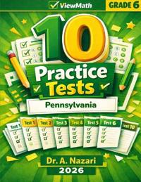 10 Pennsylvania PSSA Grade 6 Math Practice Tests