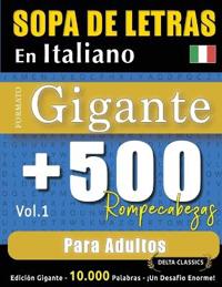 Sopa de Letras En Italiano Formato Gigante