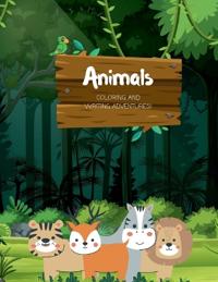 Animals Coloring and writing adventures