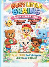 Busy Little Brains-Preschool Activity Book-Memory Fun!