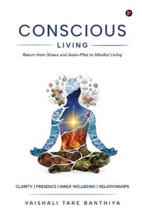 Kirjan kansi "CONSCIOUS LIVING"
