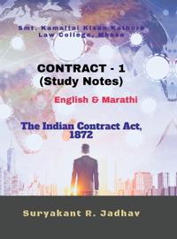 Kirjan kansi "CONTRACT - 1 (Study Notes)"