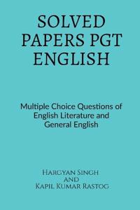 Solved Papers Pgt English
