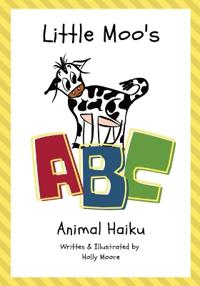 Bokomslag for "Little Moo's ABC Animal Haiku"