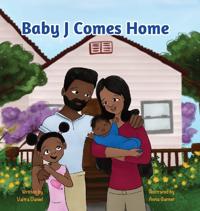 Kirjan kansi "Baby J Comes Home"