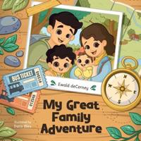 Kirjan kansi "MY GREAT FAMILY ADVENTURE"