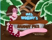 Kirjan kansi "Mrs. Wormy's Muddy Pies"
