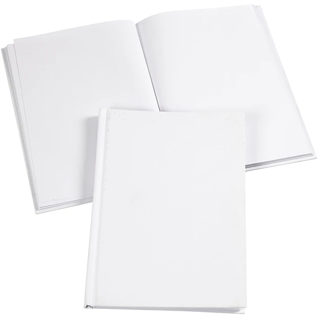 Anteckningsbok A5 Vit Olinjerad 60 sidor 1-pack