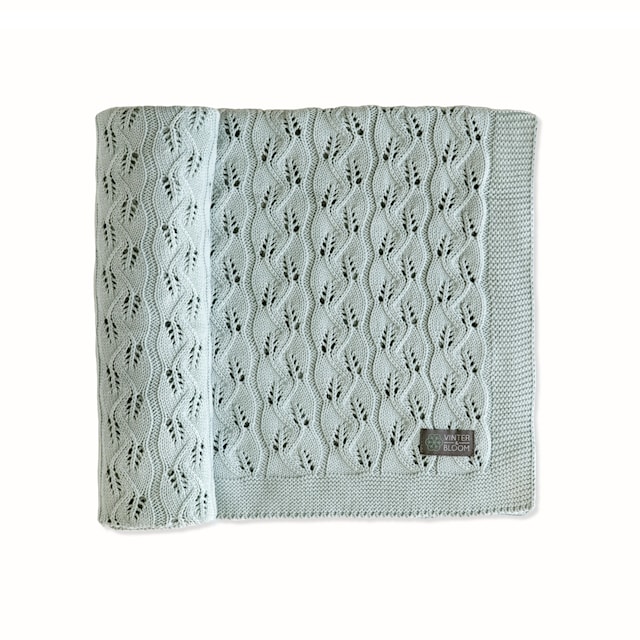 Produktbild 1 för Babyfilt Moment EKO Sage Green Vinter & Bloom