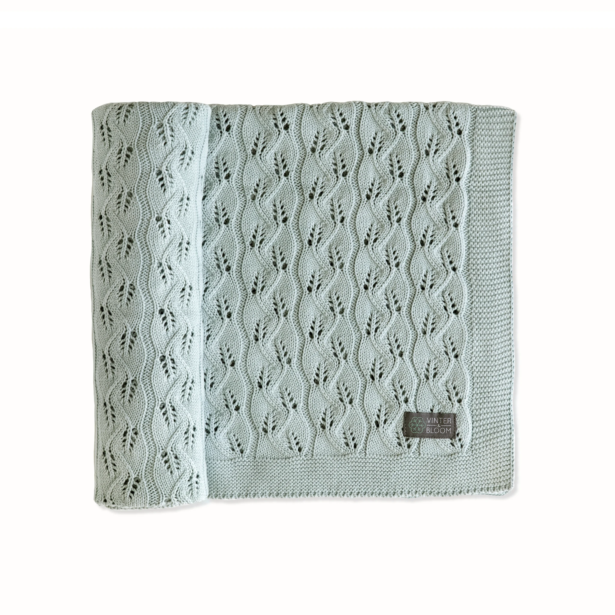 Tuotekuva ille Vauvan peitto Moment EKO Sage Green Vinter & Bloom