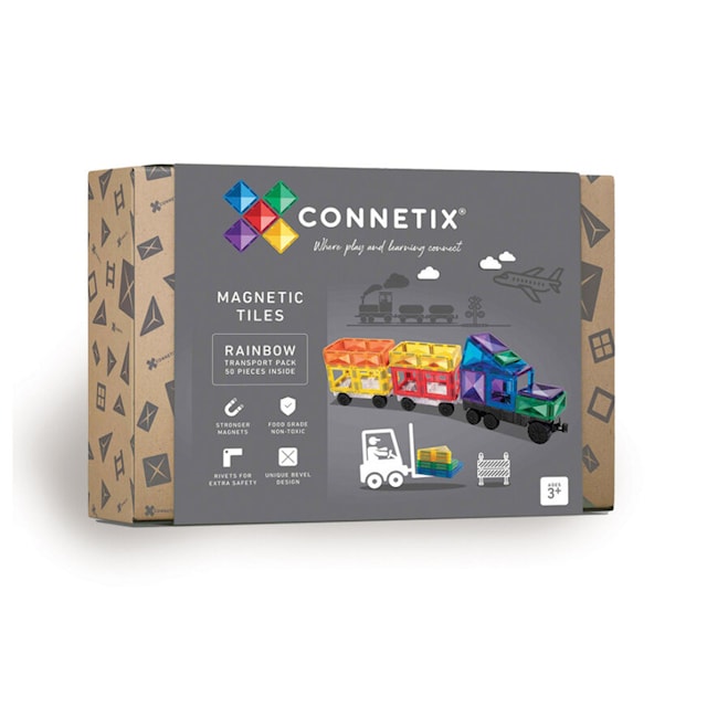 Tuotekuva 1 - Connetix Rainbow Transport 50 Osaa
