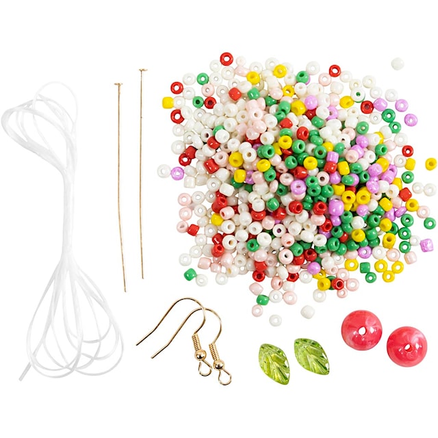 Produktbild 4 för DIY Kit Smycken - Elastiskt armband och örhänge