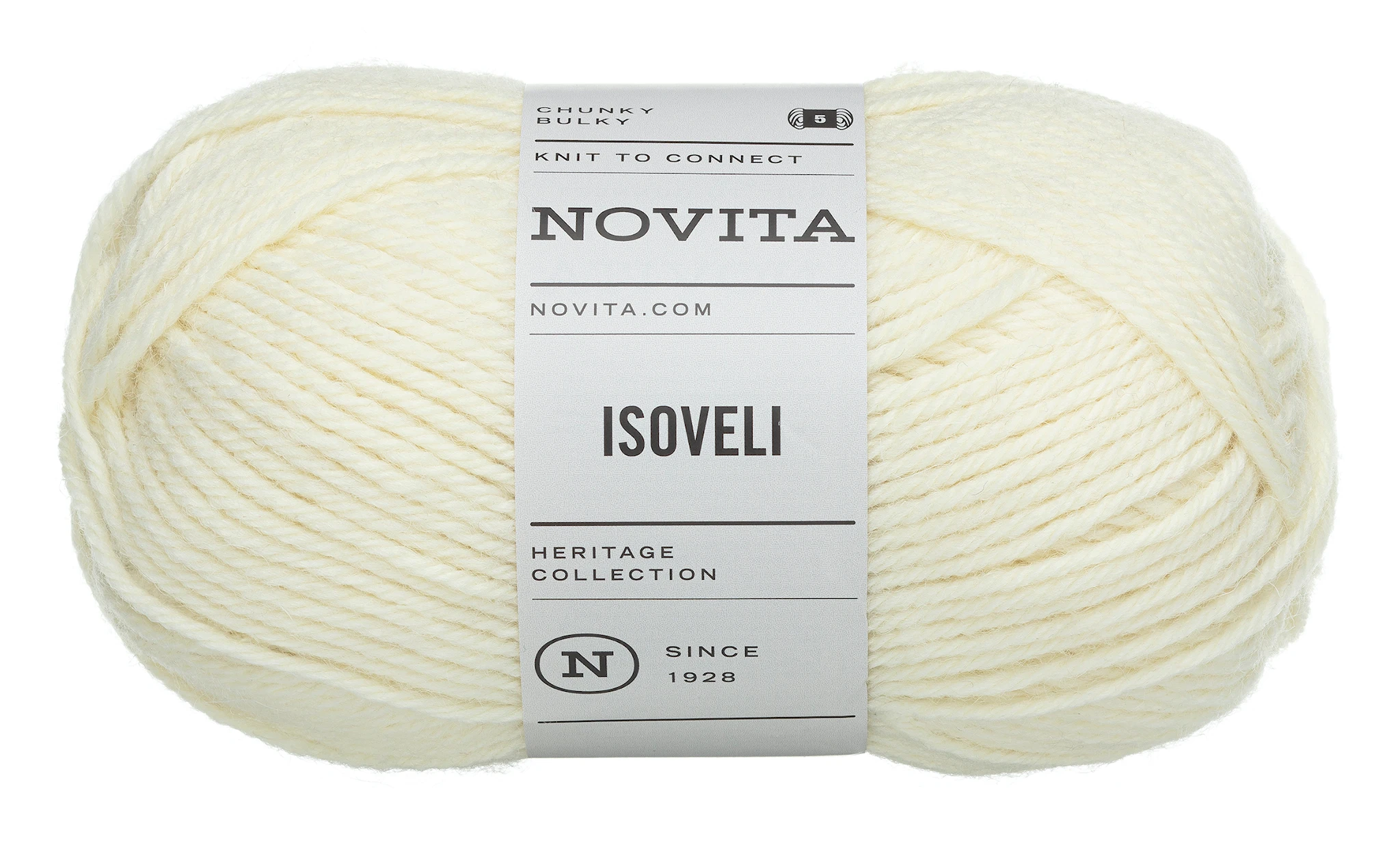 Produktbild för Isoveli Garn Ullmix 100 g naturvit 010 Novita