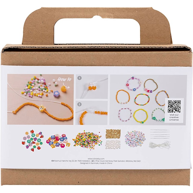 Tuotekuva 2 - Askartelupaketti Mini Korut, Värikkäät rannerenkaat, 1 pkk/ 1 pkt