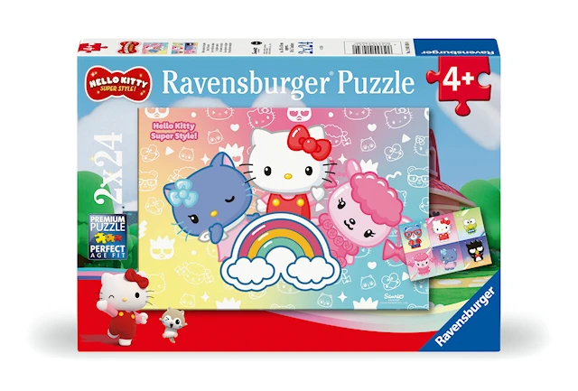 Pussel Hello Kitty Super Style 2x24 bitar, Ravensburger