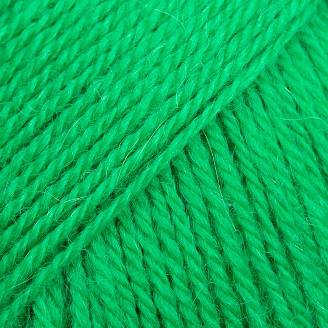 Flora Uni Colour Garn Ullmiks 50 g parrot green 27 Drops