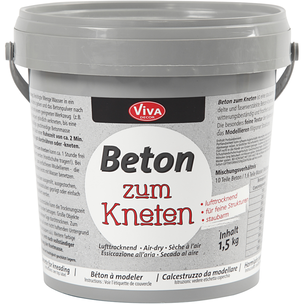 Betong till modellering/Knådbetong, grå, 1500 g/ 1 förp.