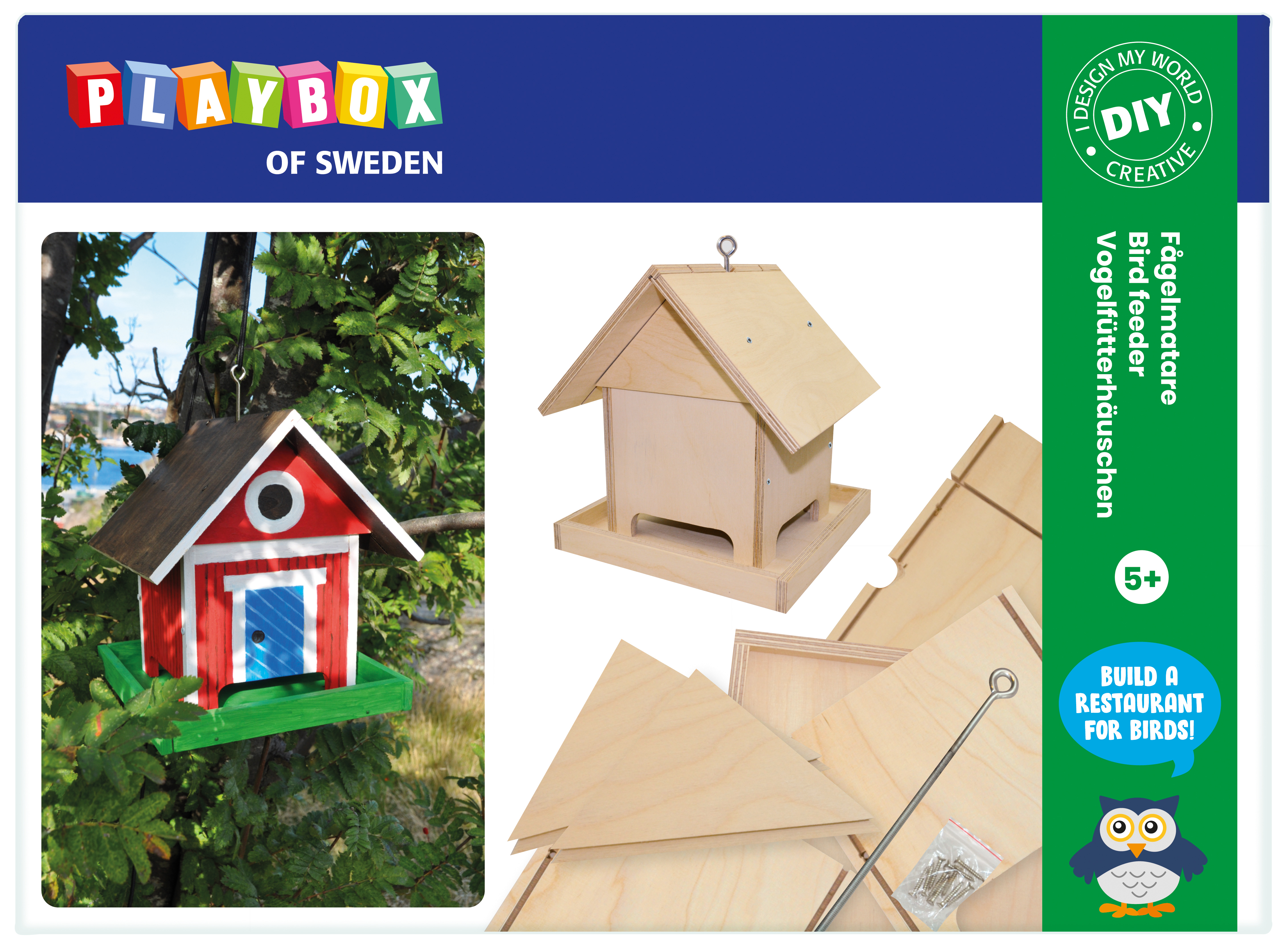 Pysselset Bygg din egen Fågelmatare, Playbox