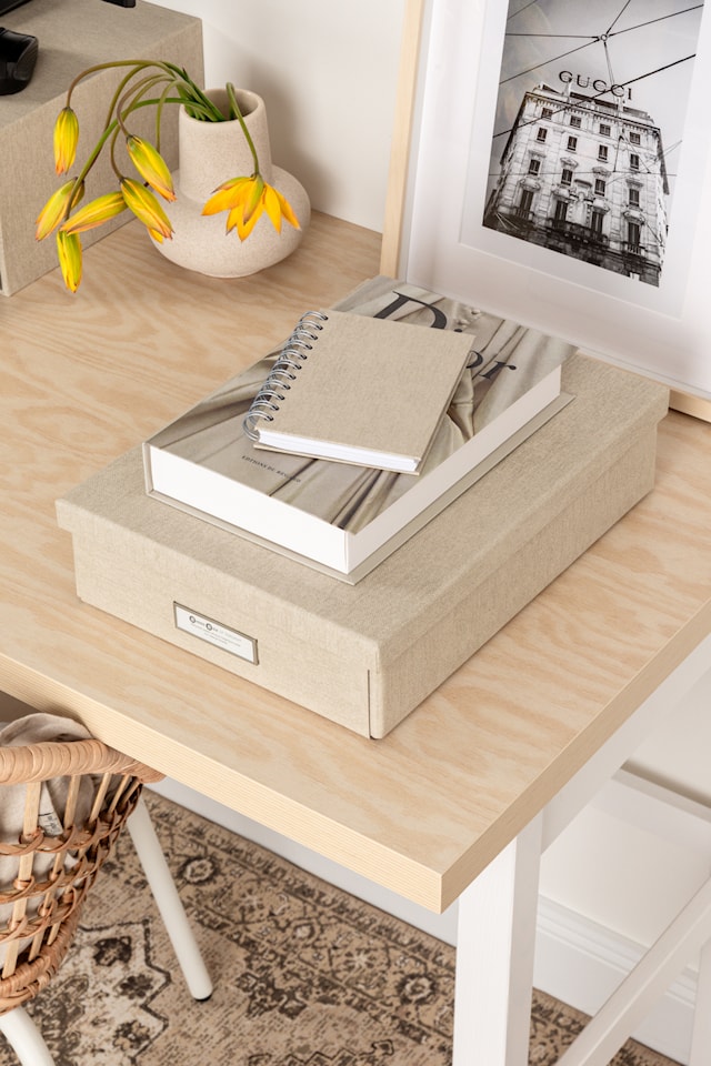 Produktbild 3 för Förvaringslåda Kleo A4 Linen Bigso Box of Sweden