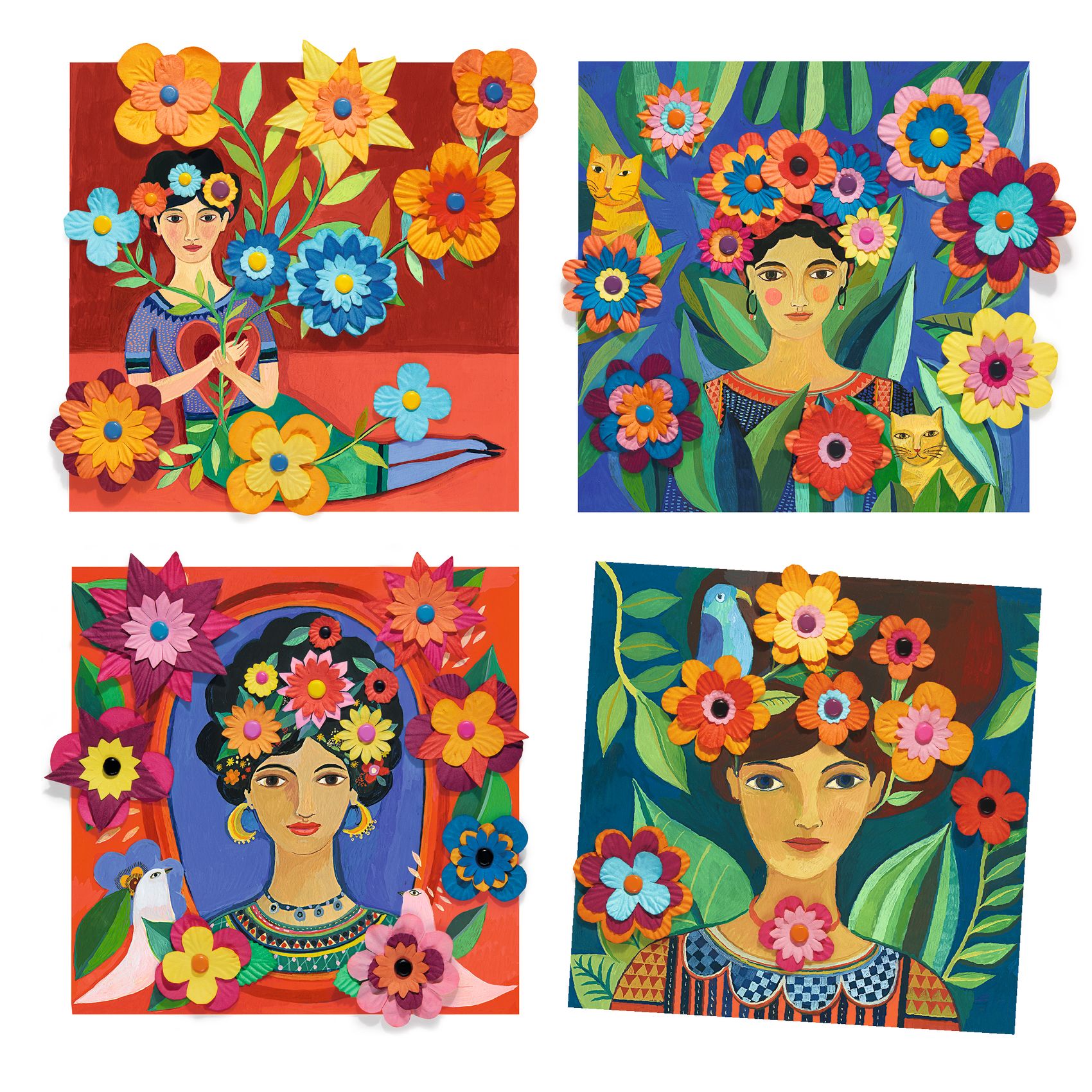 Skapa & Pyssla med Inspiration av Frida Kahlo Djeco