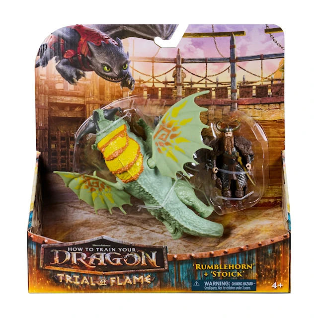 Viking & Dragon Rumblehorn & Stoick Dragons
