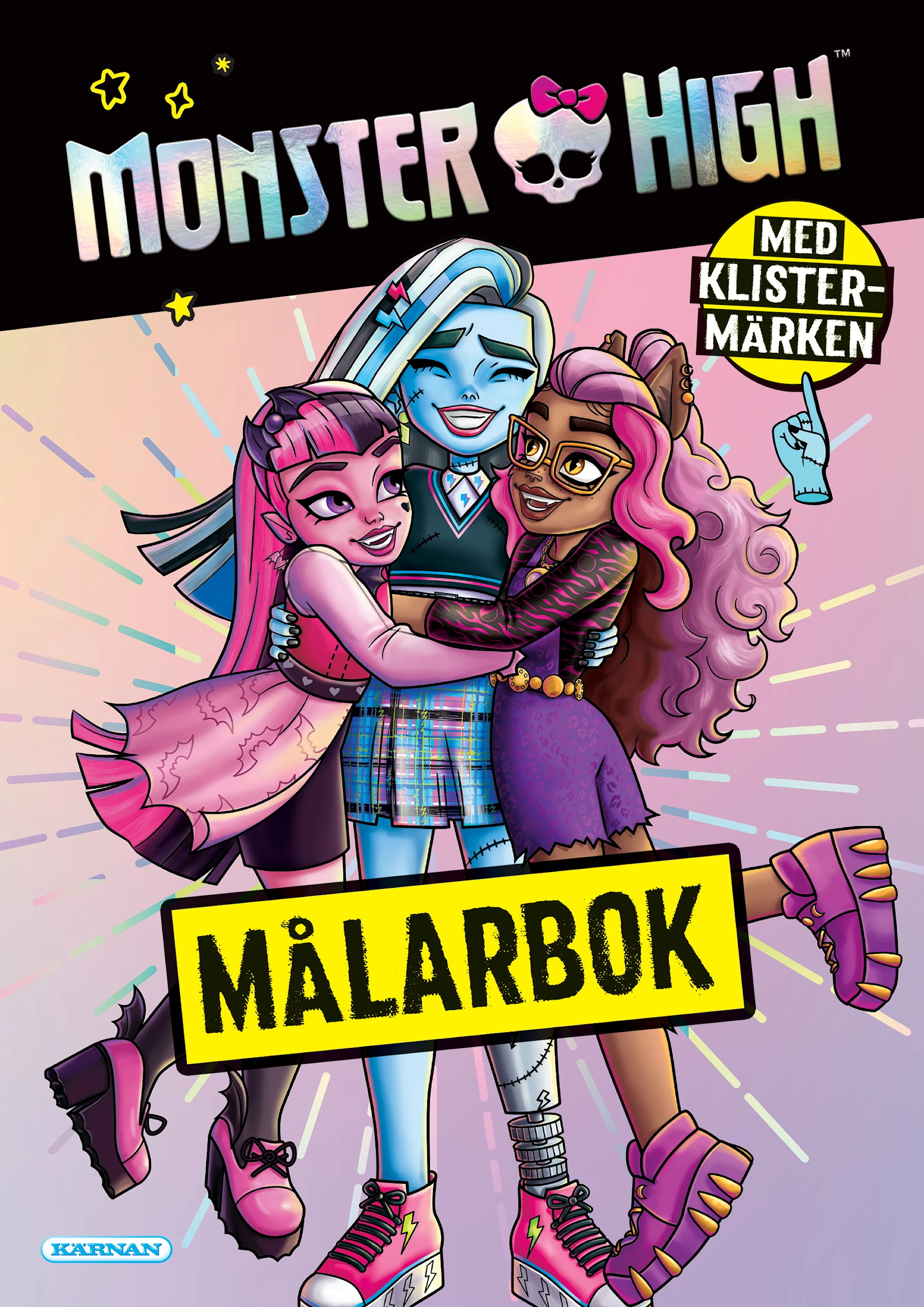Produktbild för Målarbok Monster High med klistermärken Kärnan