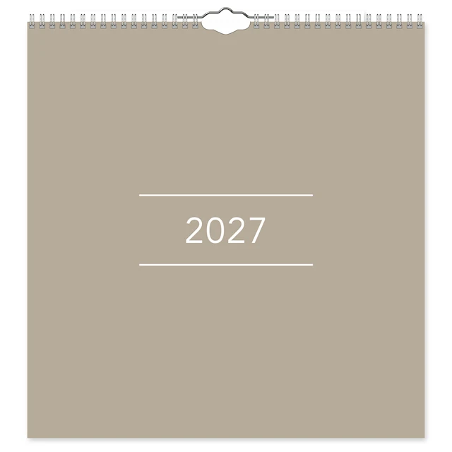 Väggkalender Clean 2027 Gullers